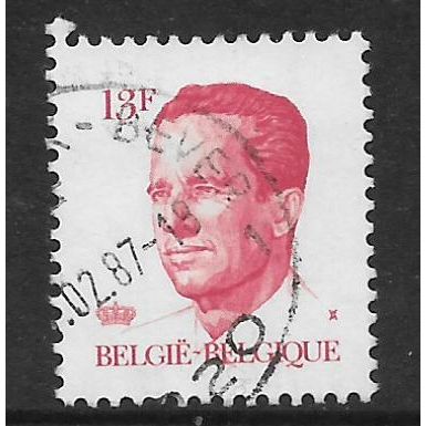 BELGIUM 1982 KING BAUDOUIN 13F RED SG2719 FINE USED