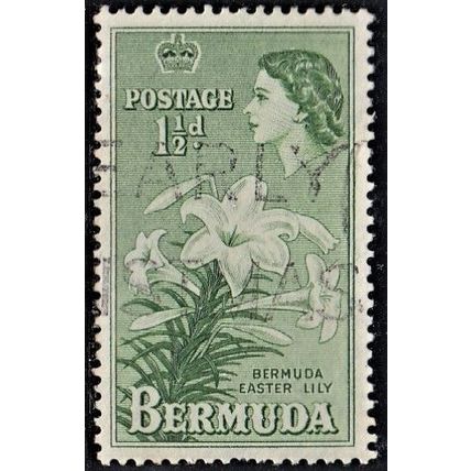 Bermuda, 1953-58 Easter Lilies, SG 137 (Scott #145), used