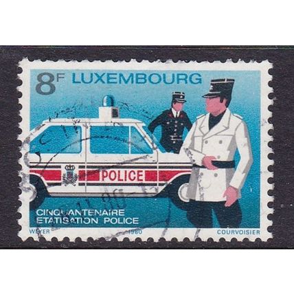 LUXEMBOURG 1980 50th ANNIV NATIONAL POLICE FORCE USED SG1054