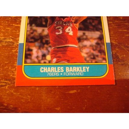 1986/87 Fleer , CHARLES BARKLEY, RC, HOF, 76ers, #7