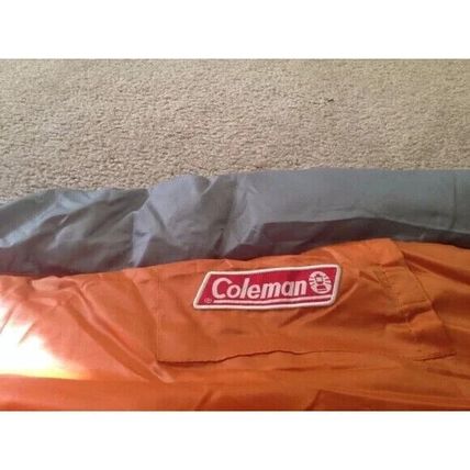 Coleman Adult Sleeping Bag Gray/Orange Indoor Outdoor Sleeping Bag Camping