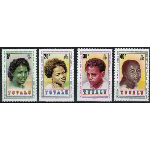 TUVALU 1979 - Year of the Child Set - Children Culture Ethnic Education - MNH