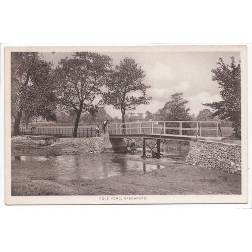 Cole Ford Stechford Postcard Birmingham Local Publisher B A Pedlingham