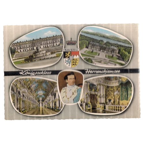 CASTLES OF BAVARIA, GERMANY unused postcard /