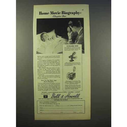 1946 Bell & Howell Filmo Sportster Camera, Projector Ad