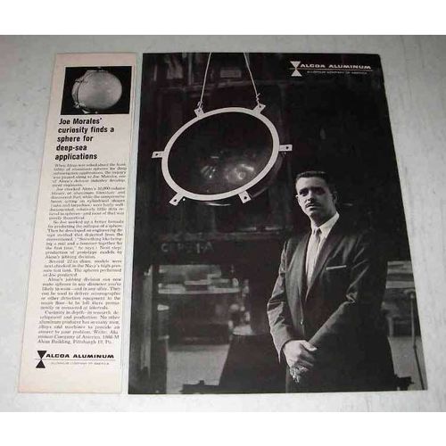 1962 Alcoa Aluminum Ad - Joe Morales Deep-Sea