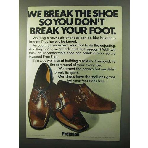1971 Freeman Shoes Ad - Fulton, Winger and Freedom