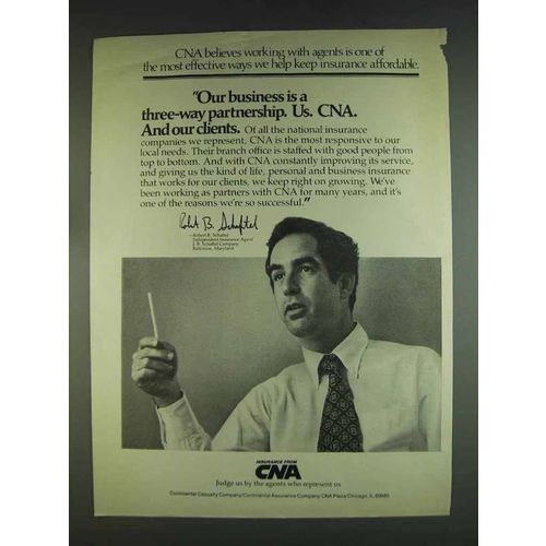 1978 CNA Continental Assurance Company Ad - Partnership
