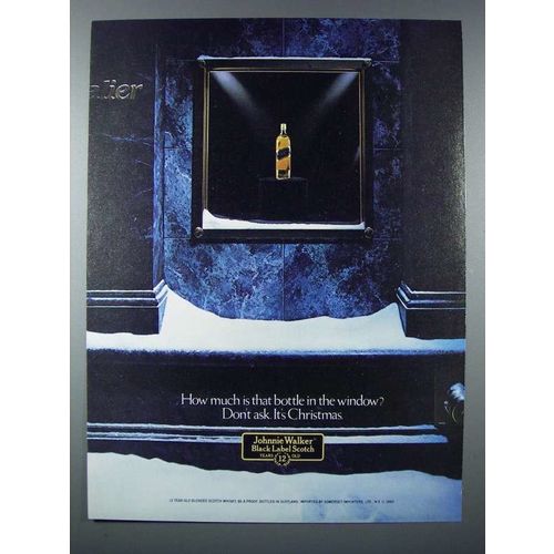 1983 Johnnie Walker Black Scotch Ad - How Much