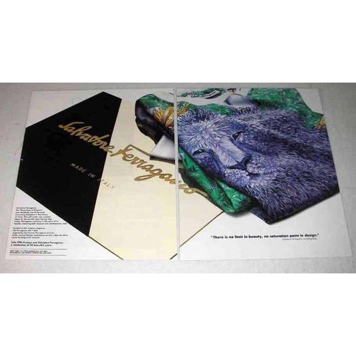 1987 Salvatore Ferragamo Fashion Ad - No Limit Beauty