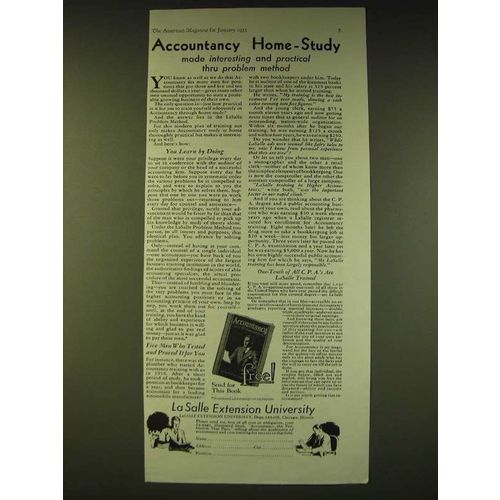 1933 LaSalle Extension University Ad - Accountancy Home-Study