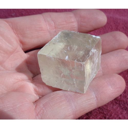 BB Optical Calcite Raw Iceland Spar Crystal Metaphysical Spiritual Energy Work