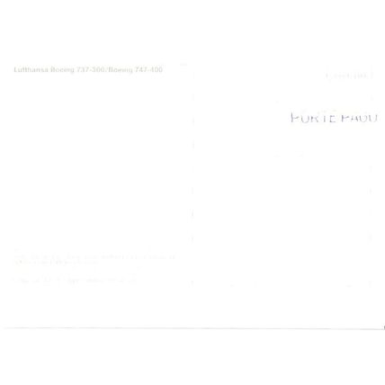 Aviation; passenger aircraft; Boeing 737-300/Boeing 747-400, Lufthansa issue