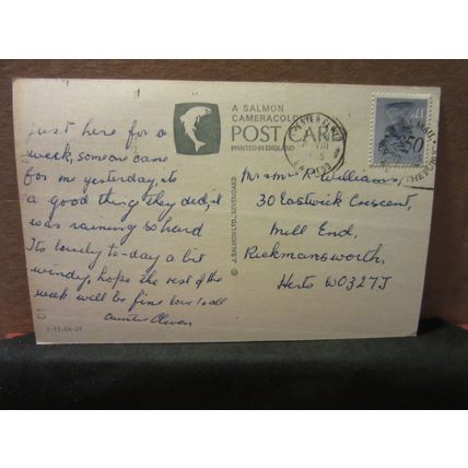 multiview, CONWAY, WALES used postcard by J Salmon 1985 pm Conwy =