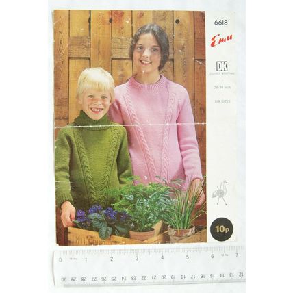 Vintage: Emu 6618 sweater for boy or girl, DK