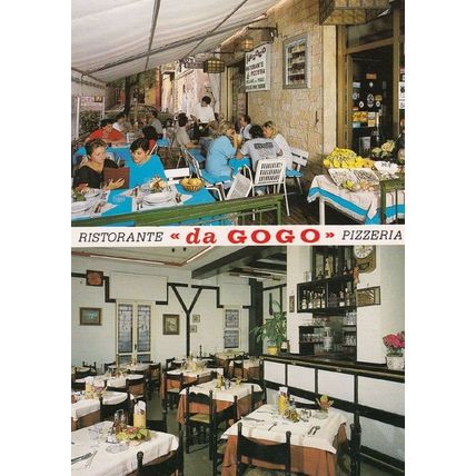 Da Gogo Pizza Restaurant Pietra Ligure Portugal 1980s Postcard