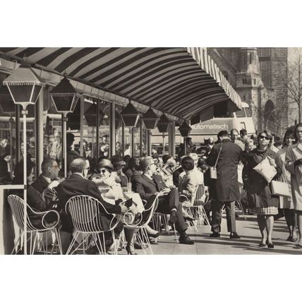Cafe Kranzier Berlin Germany Restaurant Real Photo Postcard