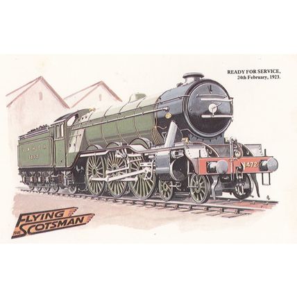 The Flying Scotsman Train Ready For Service in 1923 Postcard