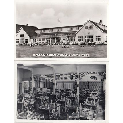 Woodside Holiday Centre Skegness Camp 2x Real Photo Postcard s