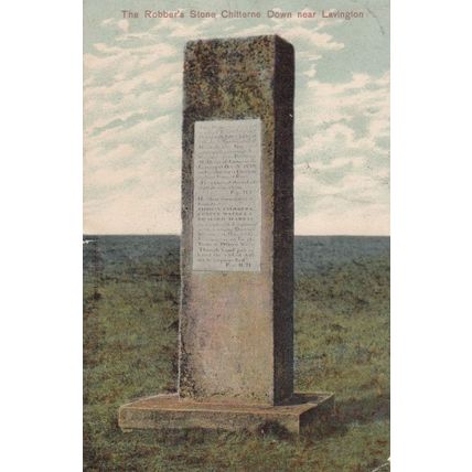Lavington Highway Robbers Stone Lincolnshire Antique Postcard