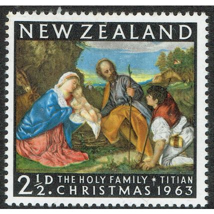 New Zealand 1963 Christmas 2 ½d Multicoloured SG817 UM