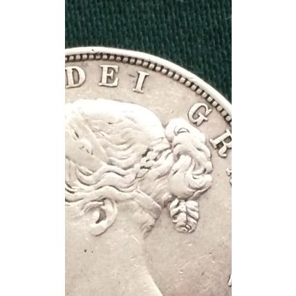 Queen Victoria 1883 Silver Half Crown High Grade Lovely Coin