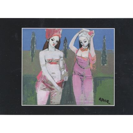 Indian Turban Art Deco Endre Roder German Painting Postcard