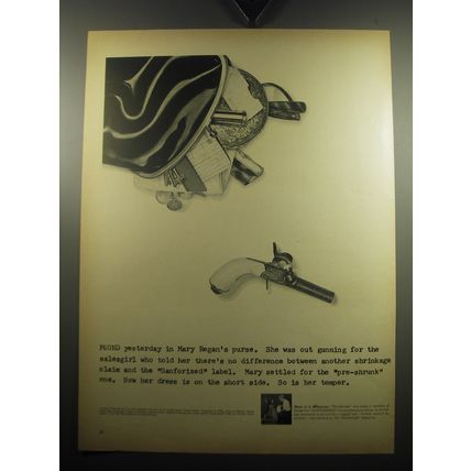 1957 Sanforized Dress Ad - Found yesterday in Mary Regan's Purse