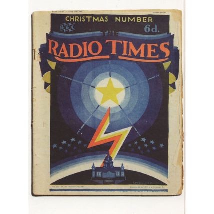Radio Times BBC Magazine 1926 Christmas Issue Number 4 Postcard