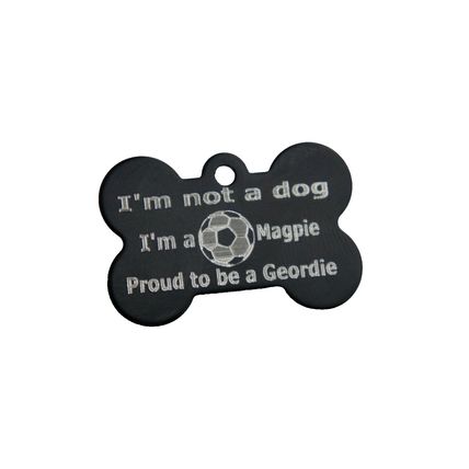 Dog engraved Identification tag any football club or other sports club