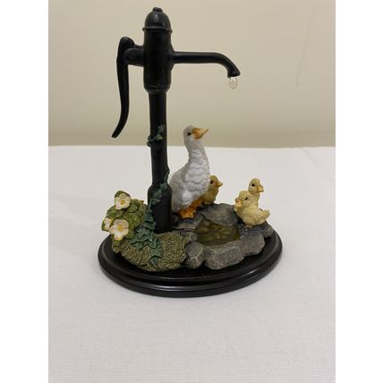 Vintage The Last Drop Grant Palmer Goose & Chicks Scene Country Artist Figurine