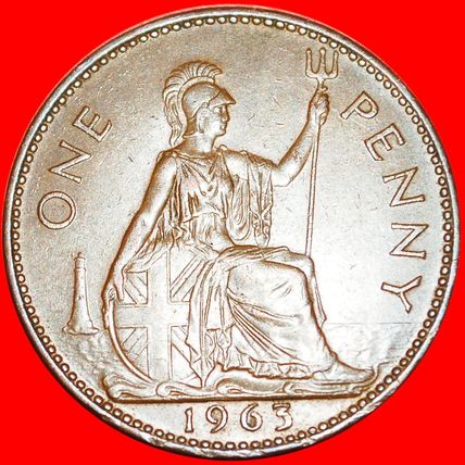 MISTRESS OF THE SEAS (1954-1970)★ GREAT BRITAIN ★PENNY 1963★LOW START★NO RESERVE