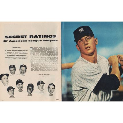 Mag: May 1955 Sport ~ Mickey Mantle, Bobby Thompson, Vince Martinez