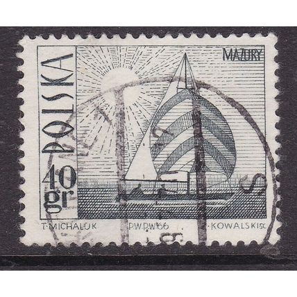Poland 1966 Yacht 40g Fine Used SG 1686 VGC