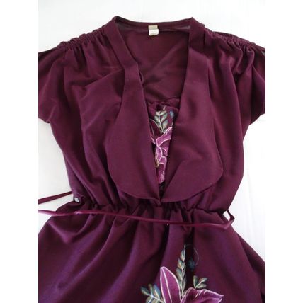 Dress - Purple Floral - Spaghetti Strap with attached Jacket - Size 5