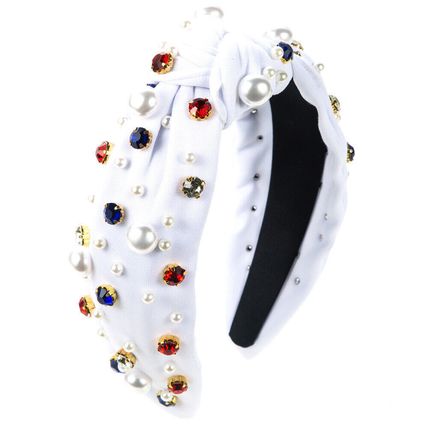 Women's Embellished Jewelled Headband Hairband Tiara Fabrics Crown Wedding party