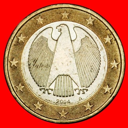Ⰶ PHALLIC TYPE (2002-2006): GERMANY ★ 1 EURO 2004G BADEN-★LOW START★NO RESERVE