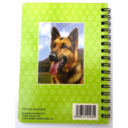 Short Haired German Shepherd 3D Notebook,