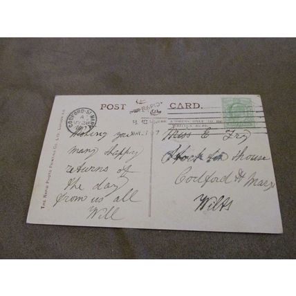 1907 fr Rapid Real photo Greeting Postcard - Quince plant & Fruit