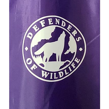 Defenders of Wildlife Purple One Size Unisex 100% Polyester Rain Coat