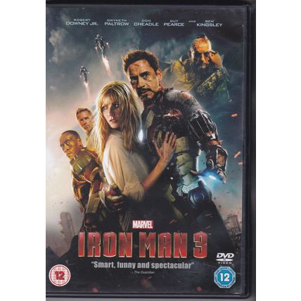 Iron Man 3. DVD. Marvel Studios. Robert Downey Jr. Gwyneth Paltrow.