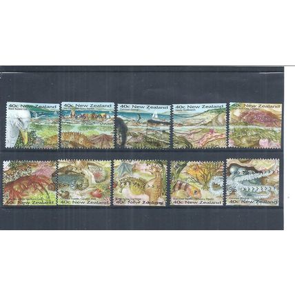 New Zealand Stamps 1996 Seaside Environment used SG 1958 - 1967 (AQ690)
