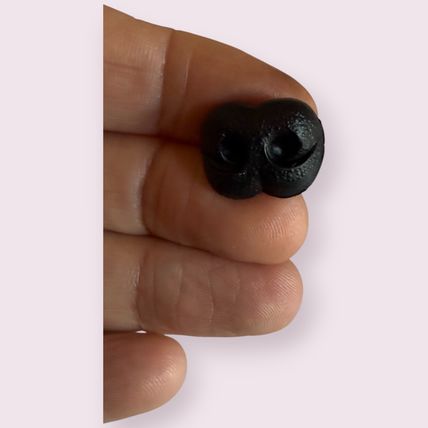 Safety Nose Teddy Bear 18mm Black with Metal Back Soft Toy Making Repairs