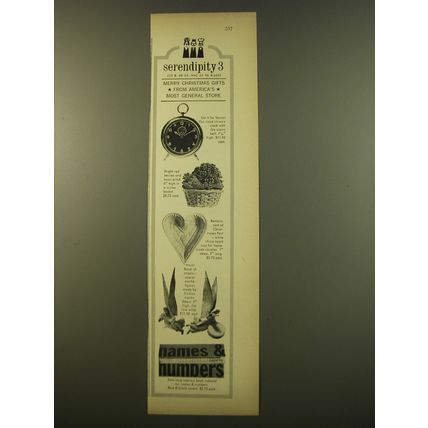 1961 Serendipity 3 Store Advertisement - Merry Christmas gifts