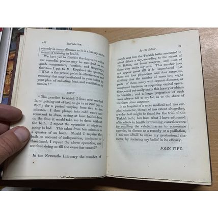 RARE* 1865 1ST ED "MANUAL OF THE TURKISH BATH" SIR JOHN FIFE ANTIQUE BOOK (P4)