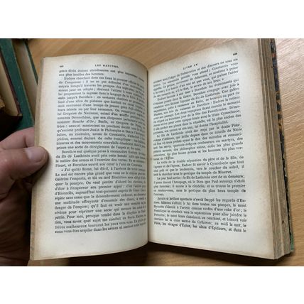 RARE* ANTIQUE CHATEAUBRIAND "LES MARTYRS" RELIGIOUS FRENCH BOOK (P4)