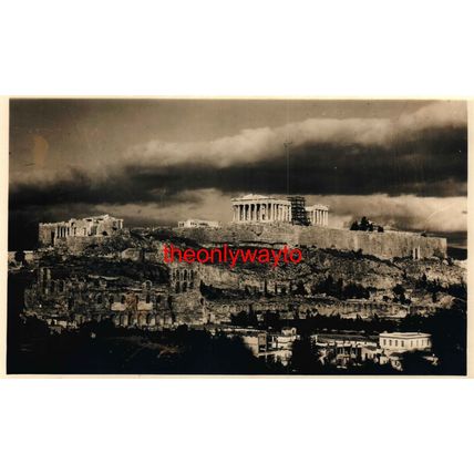 Acropolis And Hills, Athens, Greece, Postcard
