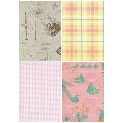 A4 Printed Paper. 10 Sheets In Assorted Designs. Cardmaking, Scrapbooking. Craft
