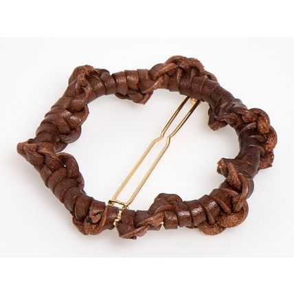 ADOLFO DOMINGUEZ Leather Hair Clip BNWT