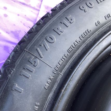 Volvo 9127261 850 S70 V70 FWD Continental T115/70 R15 Spare Wheel Tire OEM